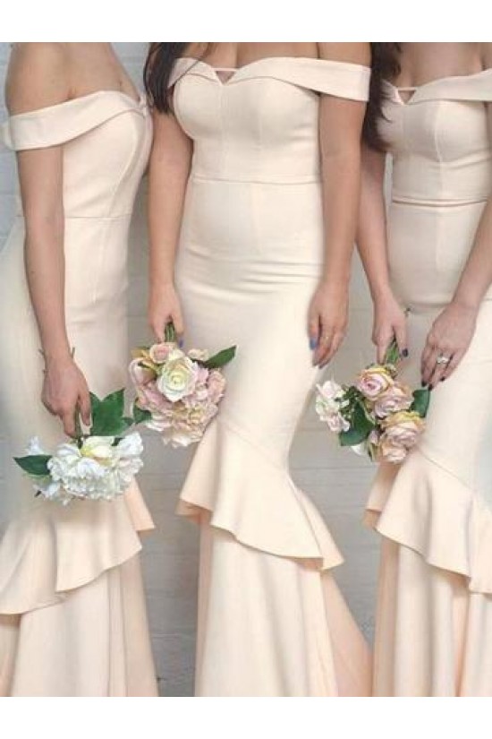 Mermaid Off the Shoulder Long Bridesmaid Dresses 902250 Mermaid Off the Shoulder Long Bridesmaid Dresses 902250