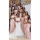 Long Pink Mermaid Floor Length Bridesmaid Dresses 902258 Long Pink Mermaid Floor Length Bridesmaid Dresses 902258