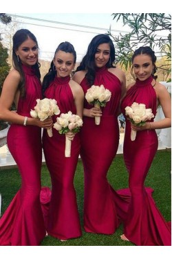 Long Mermaid Floor Length Bridesmaid Dresses 902264