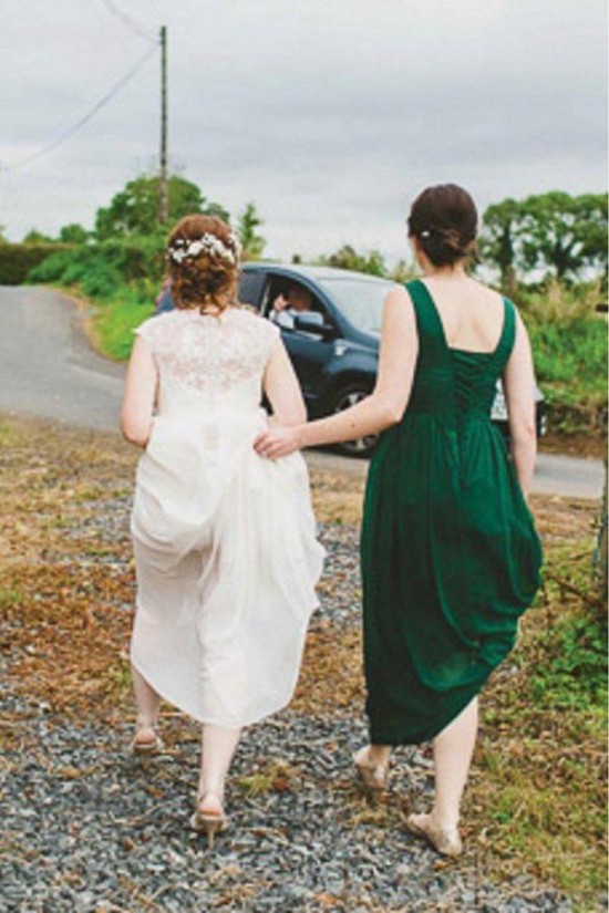 Long Green Chiffon V Neck Bridesmaid Dresses 902289 Long Green Chiffon V Neck Bridesmaid Dresses 902289