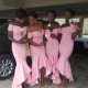 Mermaid Long Pink off the Shoulder Bridesmaid Dresses 902320 Mermaid Long Pink off the Shoulder Bridesmaid Dresses 902320