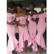 Mermaid Long Pink off the Shoulder Bridesmaid Dresses 902320 Mermaid Long Pink off the Shoulder Bridesmaid Dresses 902320