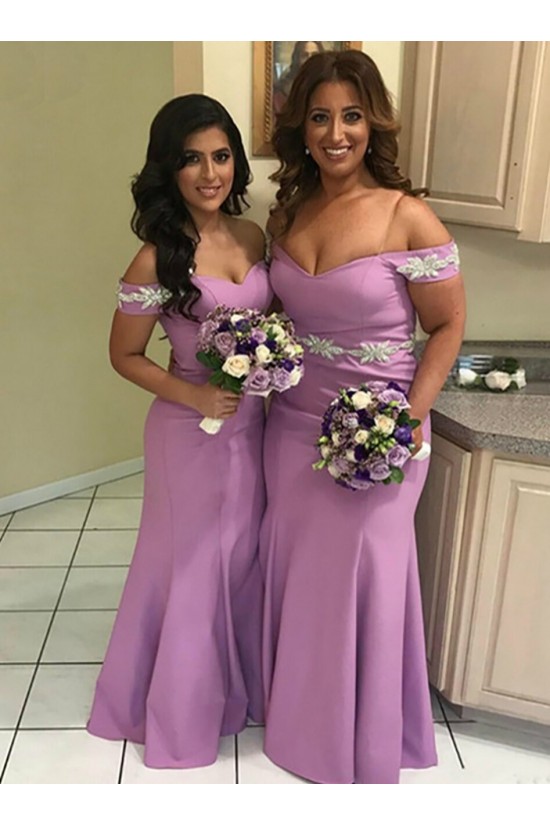 Long Mermaid Off the Shoulder Floor Length Bridesmaid Dresses 902325 Long Mermaid Off the Shoulder Floor Length Bridesmaid Dresses 902325