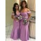 Long Mermaid Off the Shoulder Floor Length Bridesmaid Dresses 902325