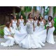 Long White Mermaid Spaghetti Straps Bridesmaid Dresses 902337 Long White Mermaid Spaghetti Straps Bridesmaid Dresses 902337