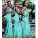 Long Mermaid One Shoulder Bridesmaid Dresses 902342