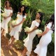 Short White Mermaid Off the Shoulder Bridesmaid Dresses 902344 Short White Mermaid Off the Shoulder Bridesmaid Dresses 902344
