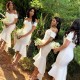 Short White Mermaid Off the Shoulder Bridesmaid Dresses 902344 Short White Mermaid Off the Shoulder Bridesmaid Dresses 902344