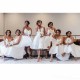 Short White Spaghetti Straps Beaded Bridesmaid Dresses 902345