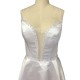 Short White Spaghetti Straps Beaded Bridesmaid Dresses 902345