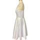 Short White Spaghetti Straps Beaded Bridesmaid Dresses 902345