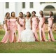 Long Pink Mermaid Off the Shoulder Bridesmaid Dresses 902356 Long Pink Mermaid Off the Shoulder Bridesmaid Dresses 902356