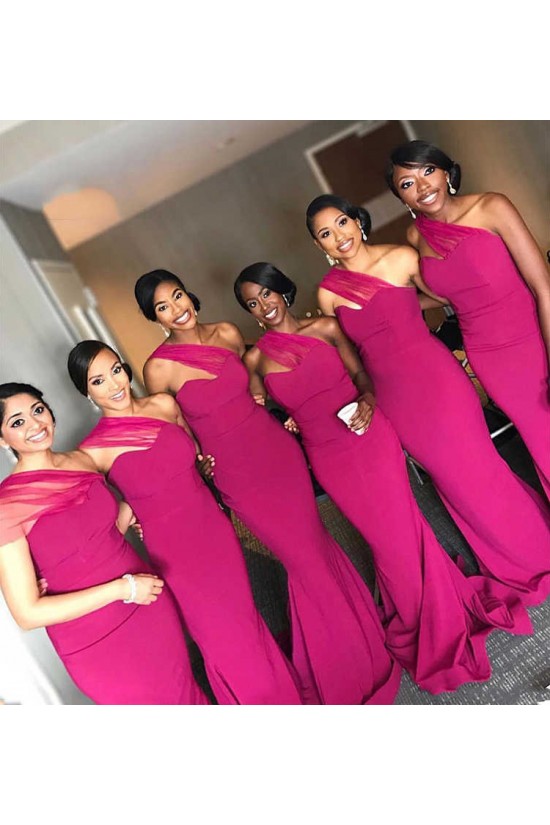 Long Mermaid One Shoulder Bridesmaid Dresses 902368 Long Mermaid One Shoulder Bridesmaid Dresses 902368