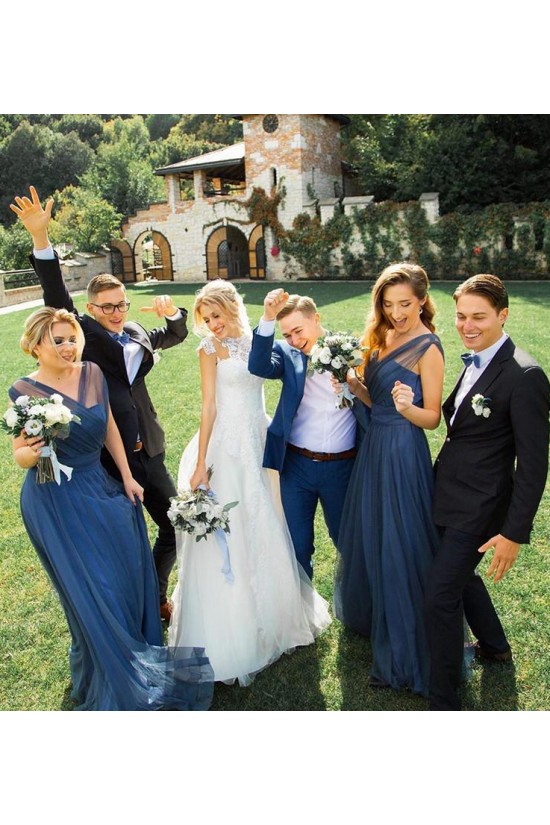 Long Tulle Floor Length Bridesmaid Dresses 902371 Long Tulle Floor Length Bridesmaid Dresses 902371