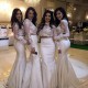 Long Mermaid Two Pieces White Lace Bridesmaid Dresses with Sleeves 902372 Long Mermaid Two Pieces White Lace Bridesmaid Dresses with Sleeves 902372
