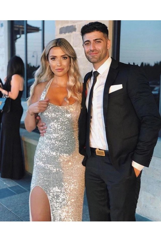 Long Silver Sequin Floor Length Bridesmaid Dresses 902373 Long Silver Sequin Floor Length Bridesmaid Dresses 902373