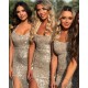 Long Silver Sequin Floor Length Bridesmaid Dresses 902373 Long Silver Sequin Floor Length Bridesmaid Dresses 902373