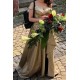 Long Gold Sequin Off the Shoulder Bridesmaid Dresses 902383 Long Gold Sequin Off the Shoulder Bridesmaid Dresses 902383