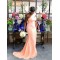 Long Pink One Shoulder Bridesmaid Dresses 902389