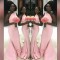 Long Pink Mermaid One Shoulder Bridesmaid Dresses 902392