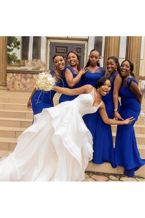 Long Royal Blue Mermaid Bridesmaid Dresses 902393 Long Royal Blue Mermaid Bridesmaid Dresses 902393