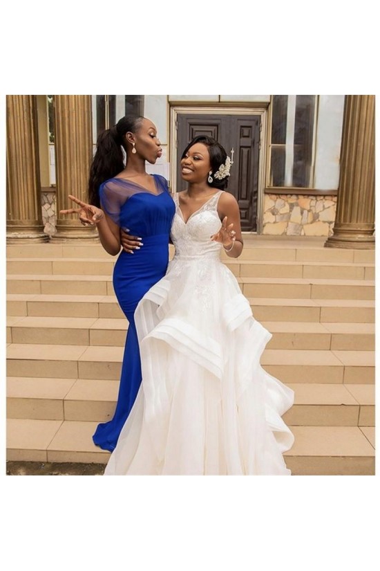 Long Royal Blue Mermaid Bridesmaid Dresses 902393 Long Royal Blue Mermaid Bridesmaid Dresses 902393