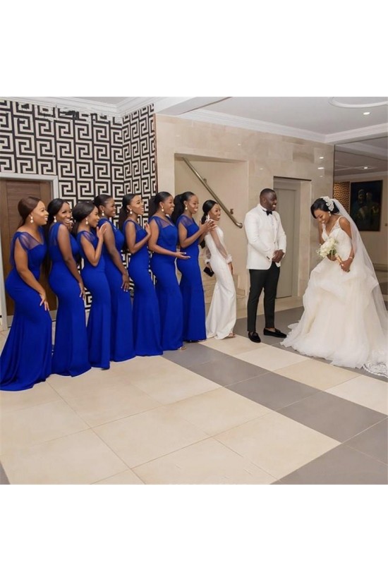 Long Royal Blue Mermaid Bridesmaid Dresses 902393 Long Royal Blue Mermaid Bridesmaid Dresses 902393