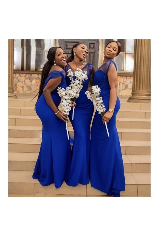 Long Royal Blue Mermaid Bridesmaid Dresses 902393 Long Royal Blue Mermaid Bridesmaid Dresses 902393