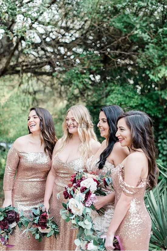 Long Sequin Floor Length Bridesmaid Dresses 902394 Long Sequin Floor Length Bridesmaid Dresses 902394