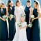 Long Navy Blue Floor Length Bridesmaid Dresses 902408