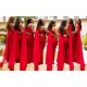Long Red One Shoulder Bridesmaid Dresses 902411 Long Red One Shoulder Bridesmaid Dresses 902411