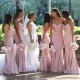 Long Pink Mermaid Sweetheart Bridesmaid Dresses 902413 Long Pink Mermaid Sweetheart Bridesmaid Dresses 902413