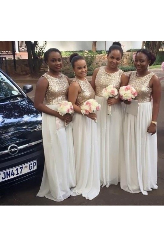 Long Chiffon Sequin Bridesmaid Dresses 902416 Long Chiffon Sequin Bridesmaid Dresses 902416