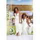 Long White Mermaid Bridesmaid Dresses 902419