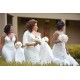 Long White Mermaid Bridesmaid Dresses 902419