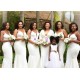 Long White Mermaid Bridesmaid Dresses 902419