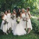 Asymmetrical White Chiffon Bridesmaid Dresses 902443 Asymmetrical White Chiffon Bridesmaid Dresses 902443