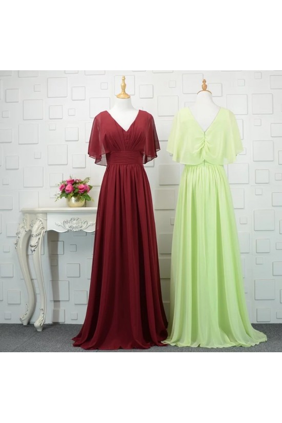 Long Chiffon Floor Length Bridesmaid Dresses 902444 Long Chiffon Floor Length Bridesmaid Dresses 902444