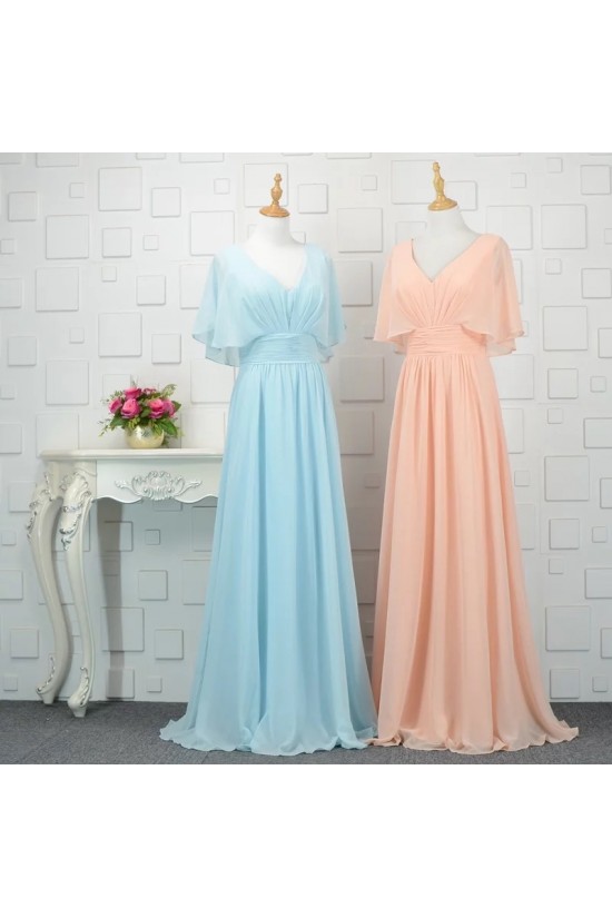 Long Chiffon Floor Length Bridesmaid Dresses 902444 Long Chiffon Floor Length Bridesmaid Dresses 902444