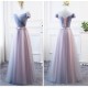 Long Tulle Floor Length Bridesmaid Dresses with Sleeves 902448 Long Tulle Floor Length Bridesmaid Dresses with Sleeves 902448