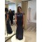 Long Navy Blue Sequin Bridesmaid Dresses 902457