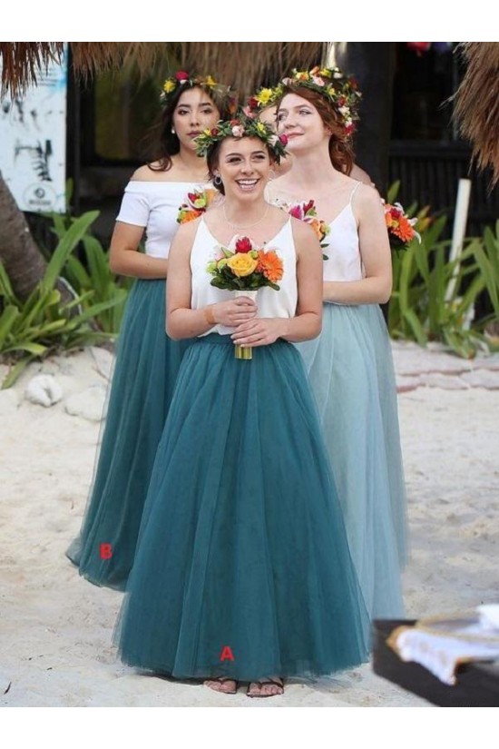 Long Tulle Floor Length Bridesmaid Dresses 902464 Long Tulle Floor Length Bridesmaid Dresses 902464
