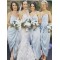 Simple Tea Length Spaghetti Straps Bridesmaid Dresses 902467