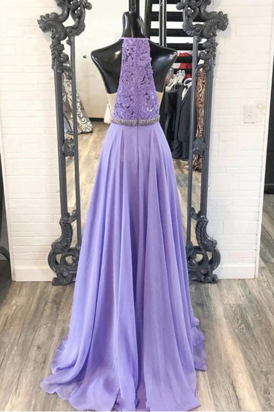 Long Purple Chiffon and Lace Bridesmaid Dresses 902479 Long Purple Chiffon and Lace Bridesmaid Dresses 902479
