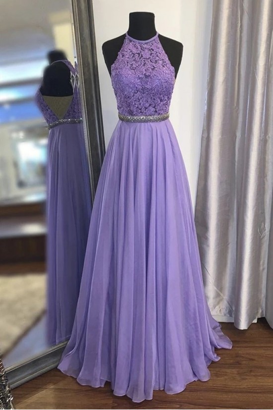 Long Purple Chiffon and Lace Bridesmaid Dresses 902479 Long Purple Chiffon and Lace Bridesmaid Dresses 902479