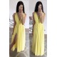 Long Yellow Chiffon V Neck Floor Length Bridesmaid Dresses 902480 Long Yellow Chiffon V Neck Floor Length Bridesmaid Dresses 902480
