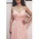 Long Pink Chiffon Spaghetti Straps Bridesmaid Dresses 902481 Long Pink Chiffon Spaghetti Straps Bridesmaid Dresses 902481