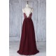 Long Grape Purple Chiffon Lace Spaghetti Straps Bridesmaid Dresses 902482 Long Grape Purple Chiffon Lace Spaghetti Straps Bridesmaid Dresses 902482