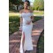 Long Ivory Off the Shoulder Bridesmaid Dresses 902484