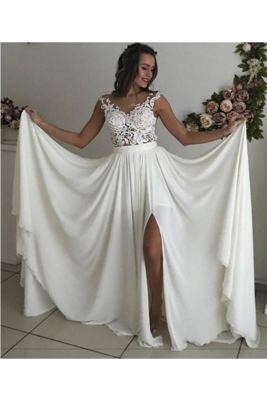 Elegant Chiffon and Lace Wedding Dresses Bridal Gowns 903005 Elegant Chiffon and Lace Wedding Dresses Bridal Gowns 903005